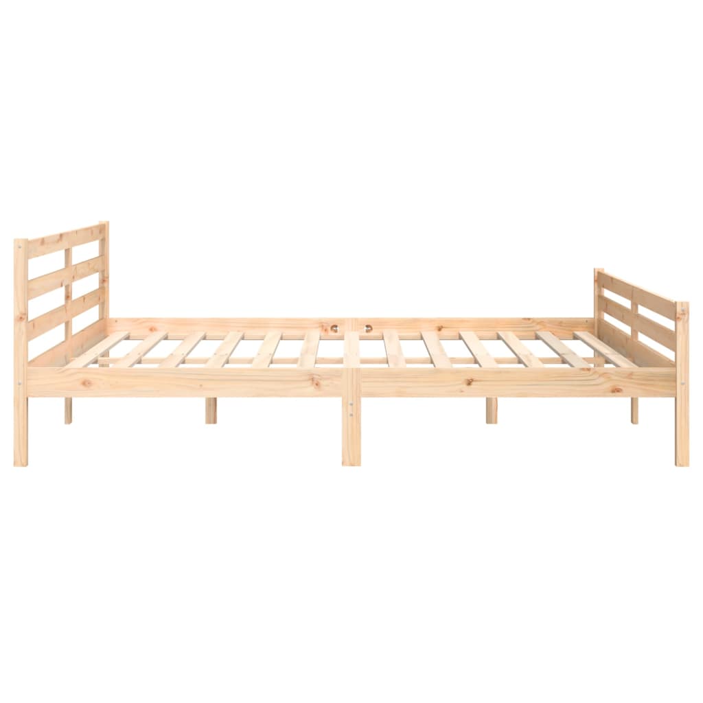 Massivholzbett ohne Matratze 200x200 cm