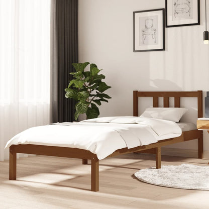 Massivholzbett Honigbraun 75x190 cm - Pazzar.ch