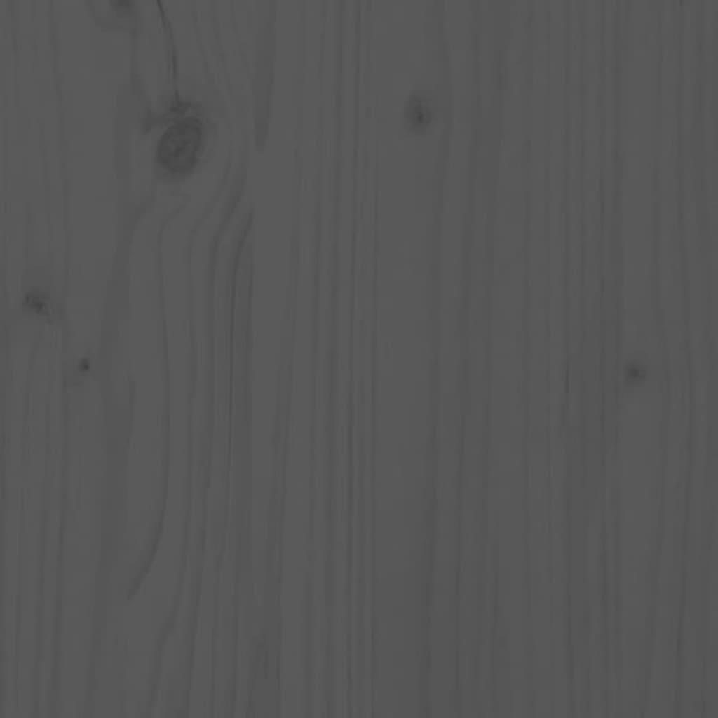Massivholzbett Grau 75x190 cm - Pazzar.ch