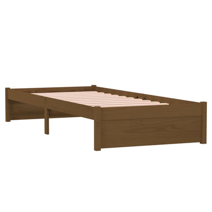 Massivholzbett Honigbraun 75x190 cm - Pazzar.ch
