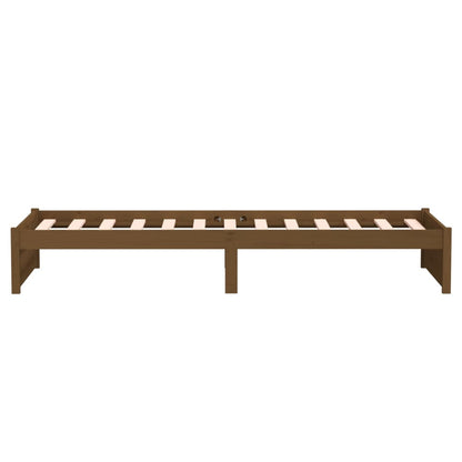 Massivholzbett Honigbraun 75x190 cm - Pazzar.ch