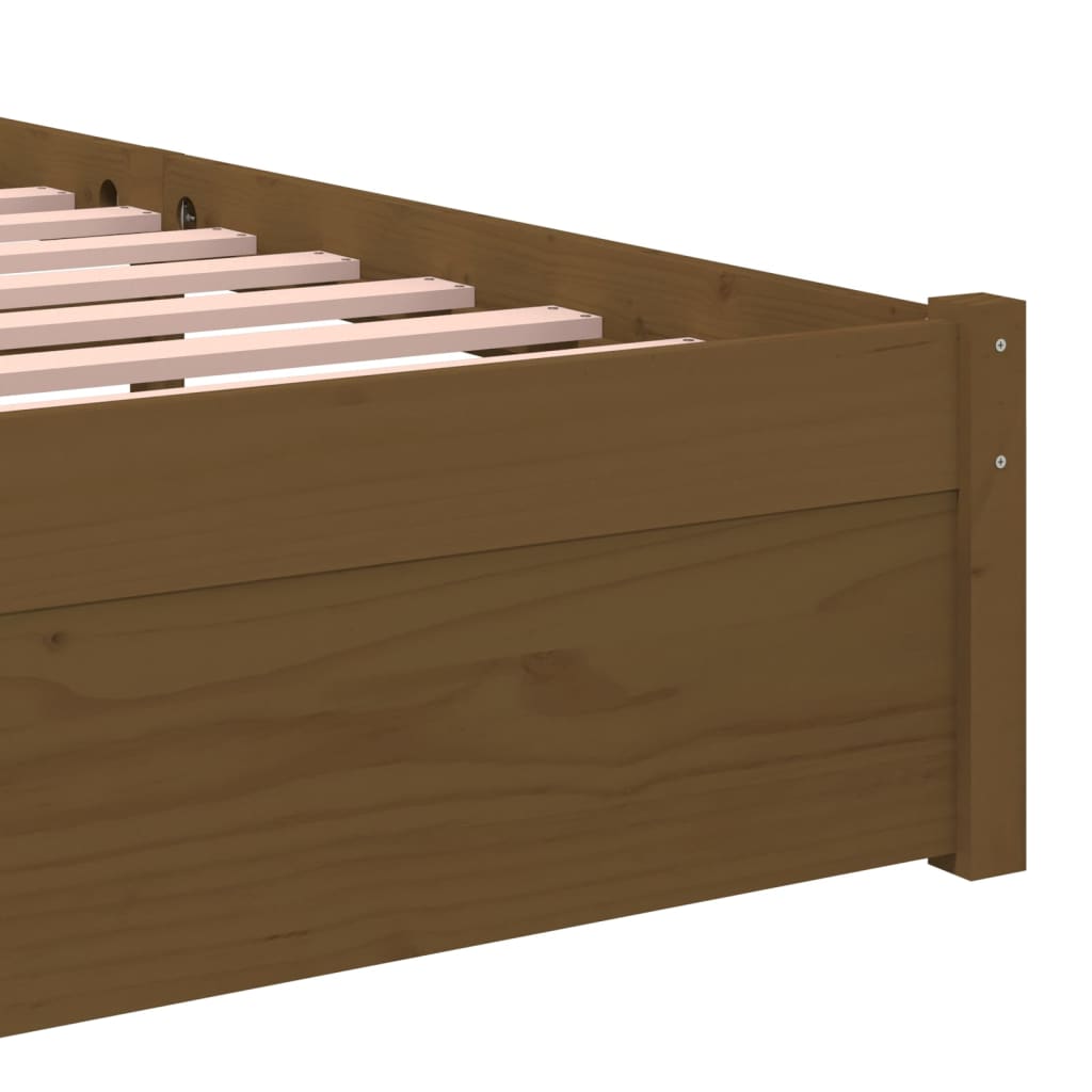 Massivholzbett Honigbraun 75x190 cm - Pazzar.ch