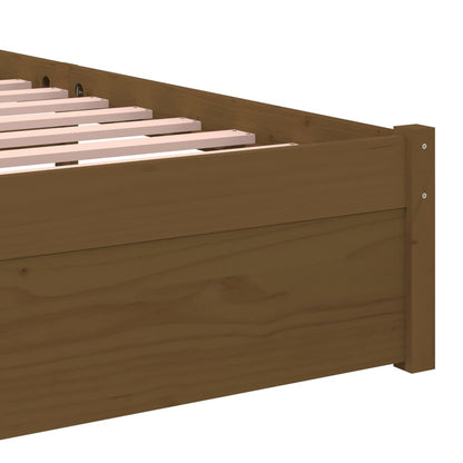Massivholzbett Honigbraun 75x190 cm - Pazzar.ch