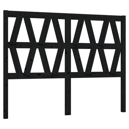 Kopfteil Schwarz 126x4x100 cm Massivholz Kiefer - Pazzar.ch