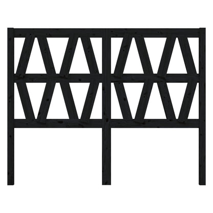 Kopfteil Schwarz 126x4x100 cm Massivholz Kiefer - Pazzar.ch