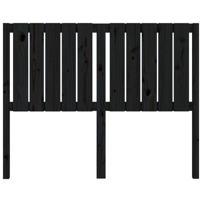 Kopfteil Schwarz 125,5x4x100 cm Massivholz Kiefer - Pazzar.ch