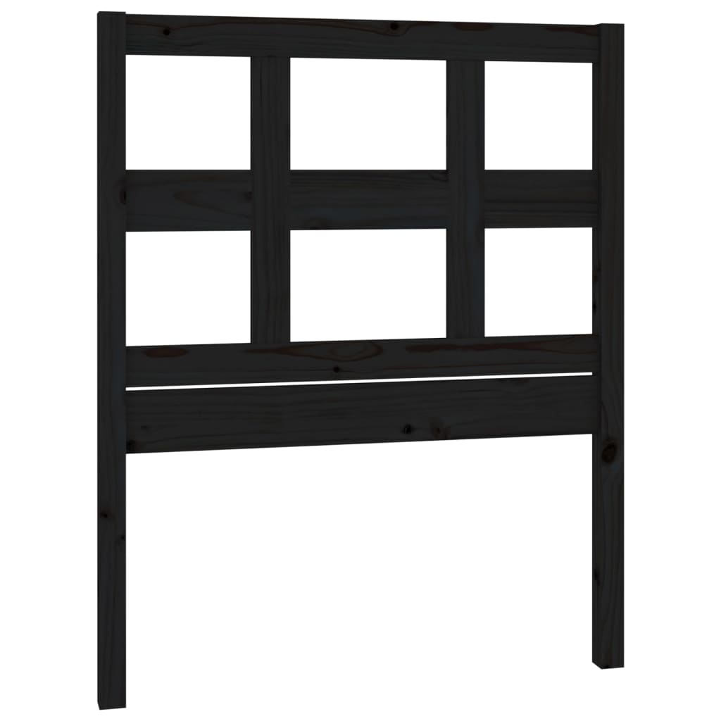 Kopfteil Schwarz 95,5x4x100 cm Massivholz Kiefer - Pazzar.ch