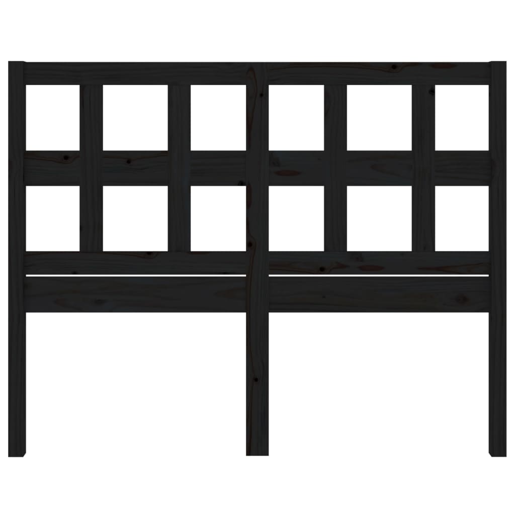 Kopfteil Schwarz 205,5x4x100 cm Massivholz Kiefer - Pazzar.ch