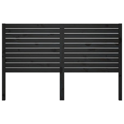 Kopfteil Schwarz 141x4x100 cm Massivholz Kiefer - Pazzar.ch