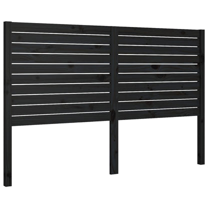 Kopfteil Schwarz 156x4x100 cm Massivholz Kiefer - Pazzar.ch