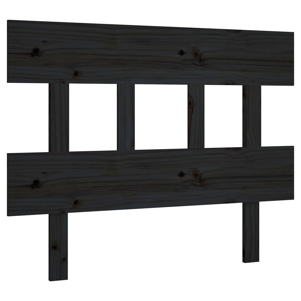 Kopfteil Schwarz 93,5x3x81 cm Massivholz Kiefer - Pazzar.ch
