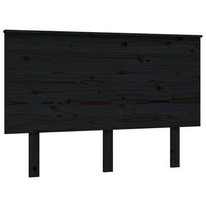 Kopfteil Schwarz 124x6x82,5 cm Massivholz Kiefer - Pazzar.ch