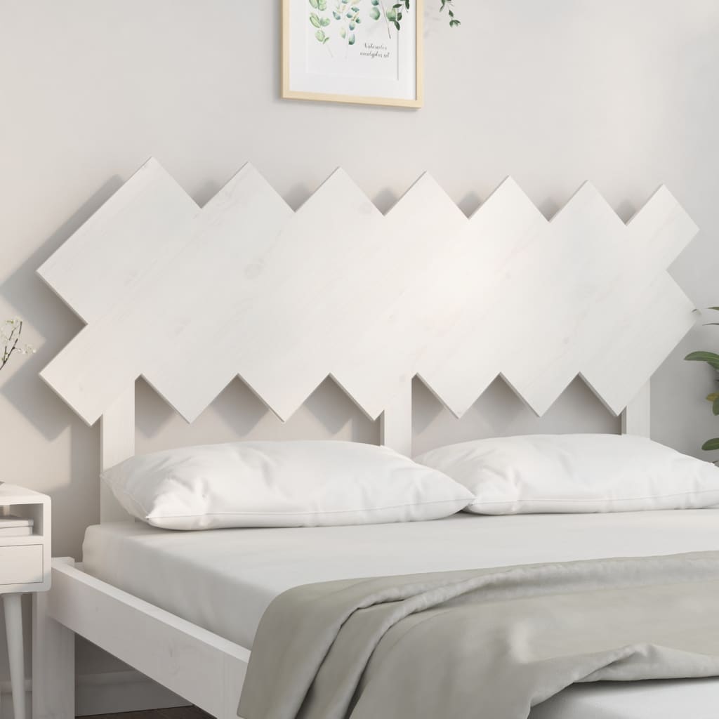 Bett-Kopfteil Weiß 141x3x80,5 cm Massivholz Kiefer - Pazzar.ch