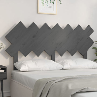 Bett-Kopfteil Grau 141x3x80,5 cm Massivholz Kiefer - Pazzar.ch