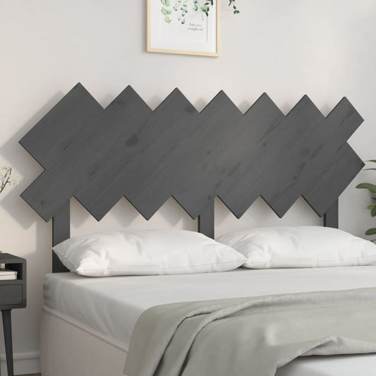 Bett-Kopfteil Grau 141x3x80,5 cm Massivholz Kiefer - Pazzar.ch