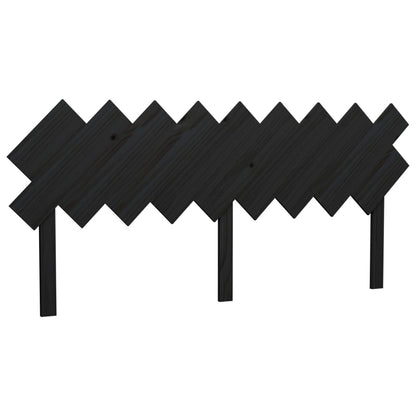 Bett-Kopfteil Schwarz 178x3x80,5 cm Massivholz Kiefer - Pazzar.ch