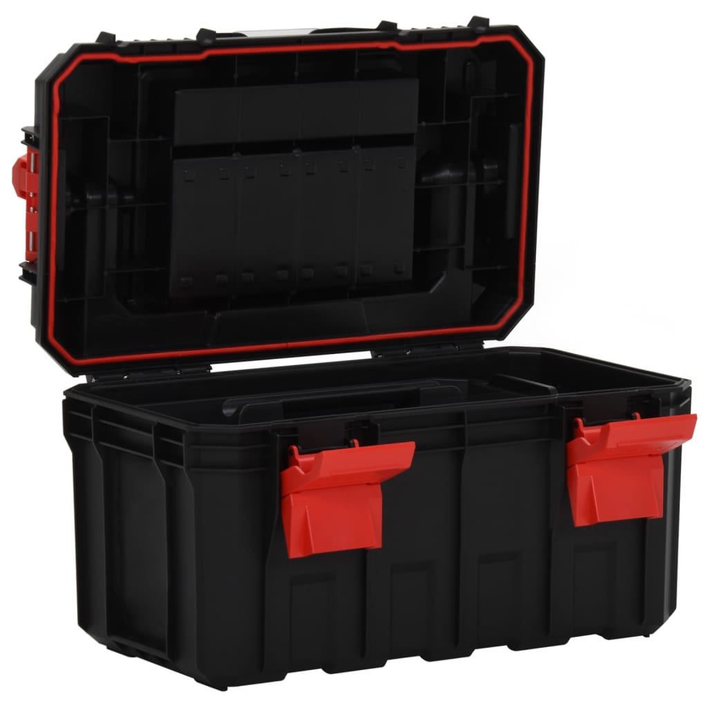 Werkzeugkoffer Schwarz und Rot 45x28x26,5 cm - Pazzar.ch