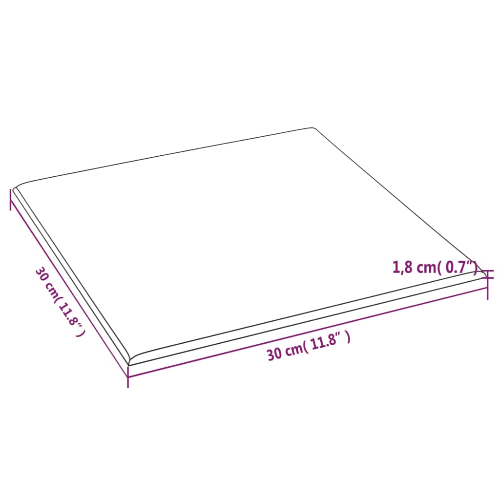 Wandpaneele 12 Stk. Dunkelgrau 30x30 cm Stoff 1,08 m² - Pazzar.ch