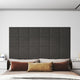 Wandpaneele 12 Stk. Dunkelgrau 30x30 cm Stoff 1,08 m²