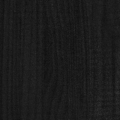 Massivholzbett Schwarz Kiefer 200x200 cm - Pazzar.ch