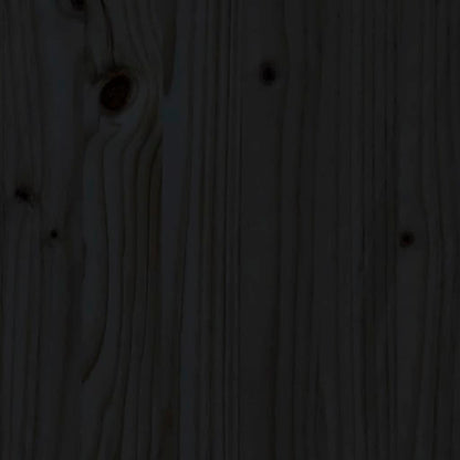 Massivholzbett Schwarz 140x190 cm - Pazzar.ch