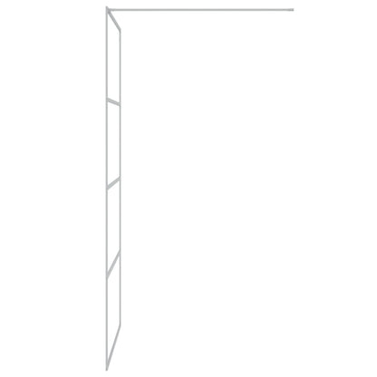 Duschwand für Begehbare Dusche Silbern 100x195 cm ESG-Klarglas - Pazzar.ch