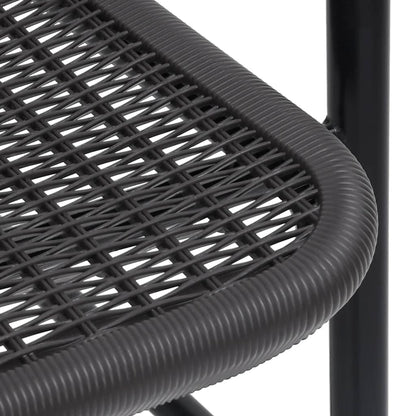 Gartenstühle 4 Stk. Rattan-Optik Kunststoff und Stahl 110 kg - Pazzar.ch