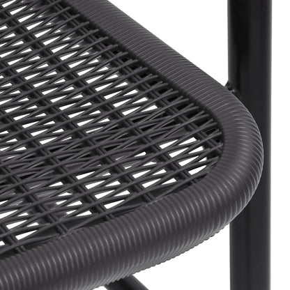 Gartenstühle 6 Stk. Rattan-Optik Kunststoff und Stahl 110 kg - Pazzar.ch