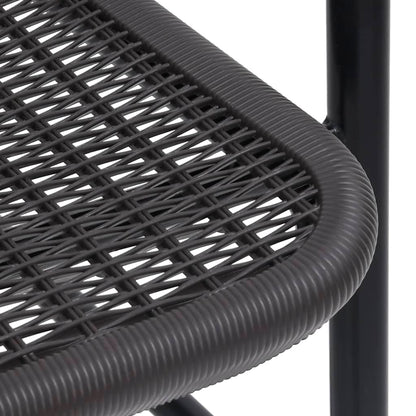 Gartenstühle 8 Stk. Rattan-Optik Kunststoff und Stahl 110 kg - Pazzar.ch