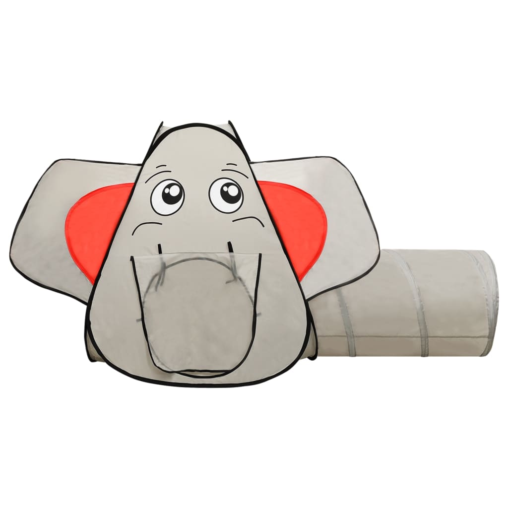 Spielzelt in Elefanten-Form mit 250 Bällen Grau 174x86x101 cm - Pazzar.ch