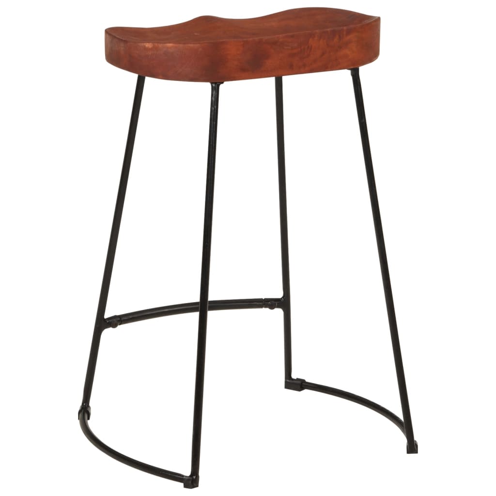 Gavin Barhocker 2 Stk. 45x40x63 cm Massivholz Mango - Pazzar.ch