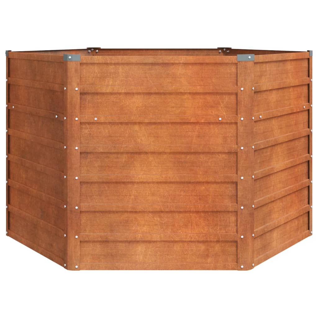 Hochbeet Rostig 129x129x77 cm Cortenstahl - Pazzar.ch