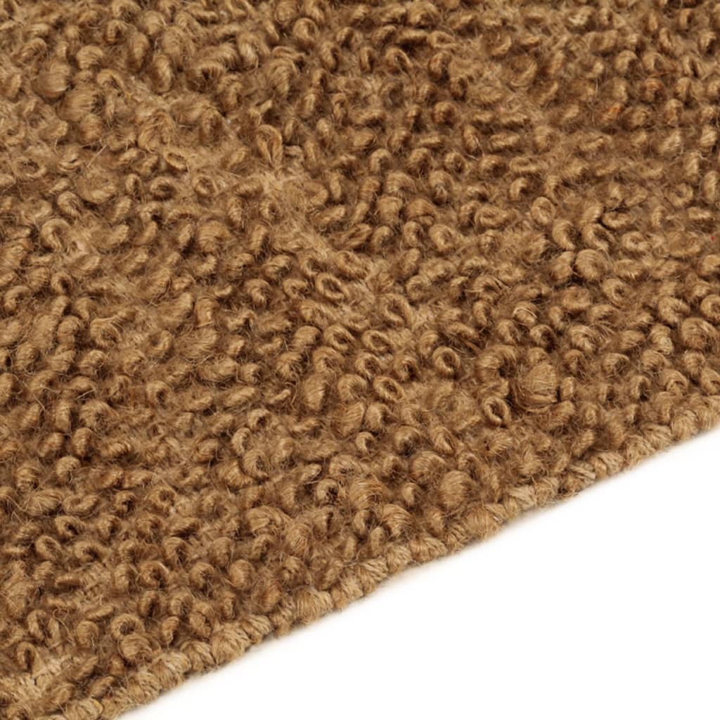 Schlingenteppich Handgefertigt 120x180 cm Jute und Baumwolle - Pazzar.ch