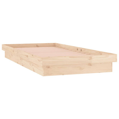 Massivholzbett mit LED-Beleuchtung 100x200 cm - Pazzar.ch