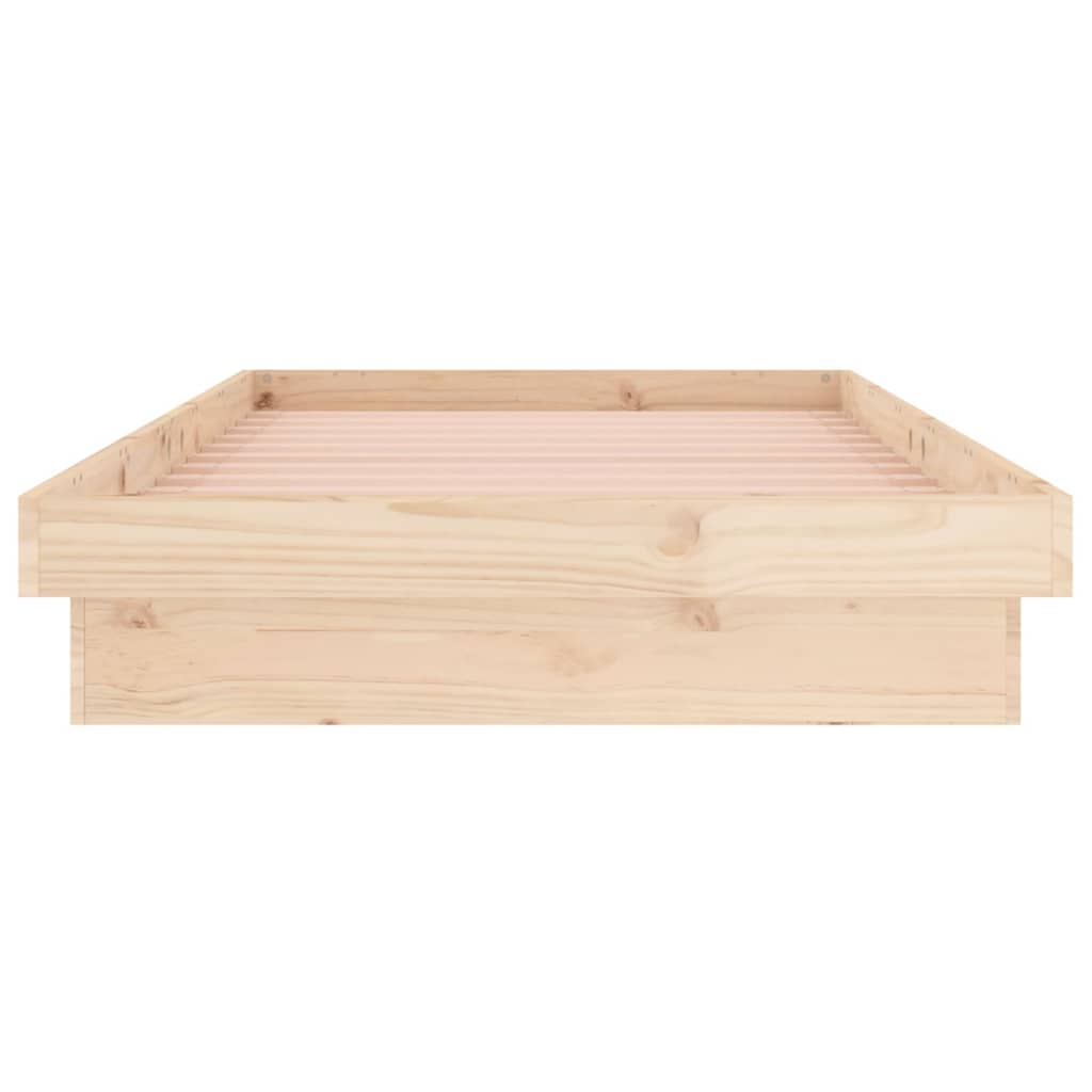 Massivholzbett mit LED-Beleuchtung 100x200 cm - Pazzar.ch