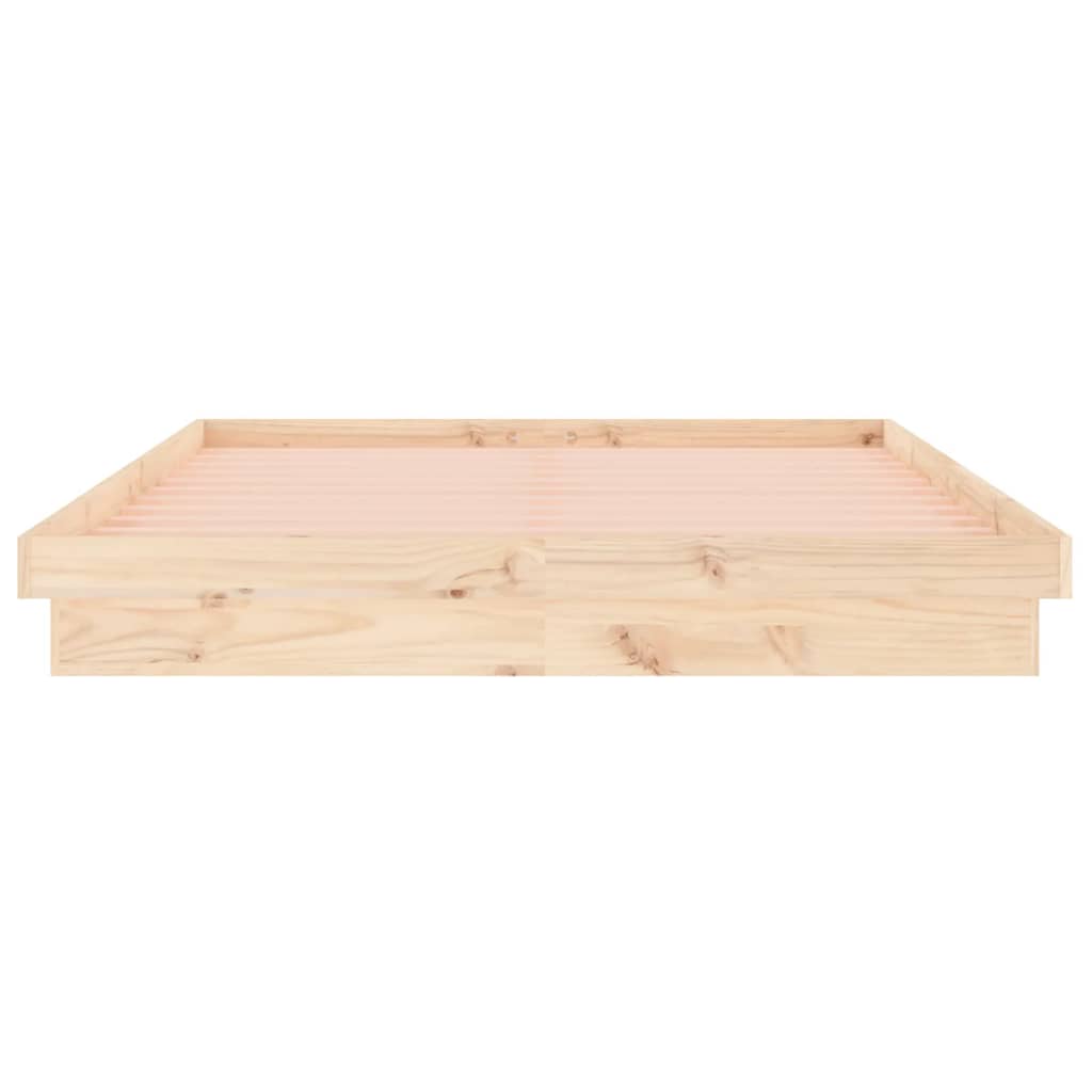 Massivholzbett mit LEDs 120x190 cm - Pazzar.ch