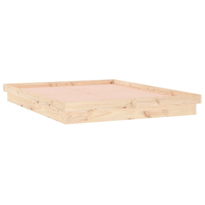 Massivholzbett mit LEDs 135x190 cm - Pazzar.ch