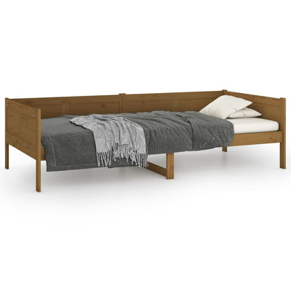 Tagesbett Honigbraun Massivholz Kiefer 90x190 cm - Pazzar.ch