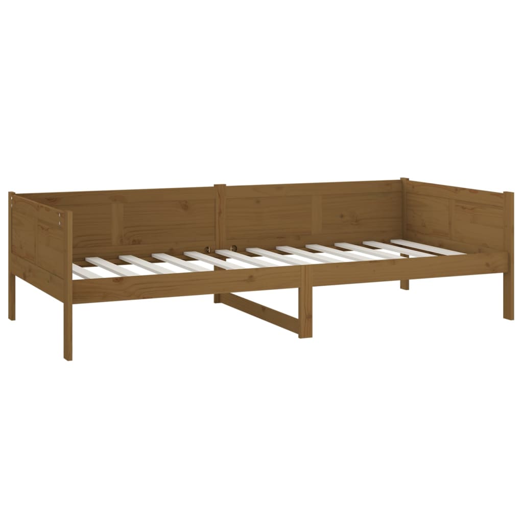 Tagesbett Honigbraun Massivholz Kiefer 90x190 cm - Pazzar.ch