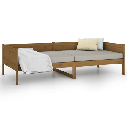 Tagesbett Honigbraun Massivholz Kiefer 90x190 cm - Pazzar.ch