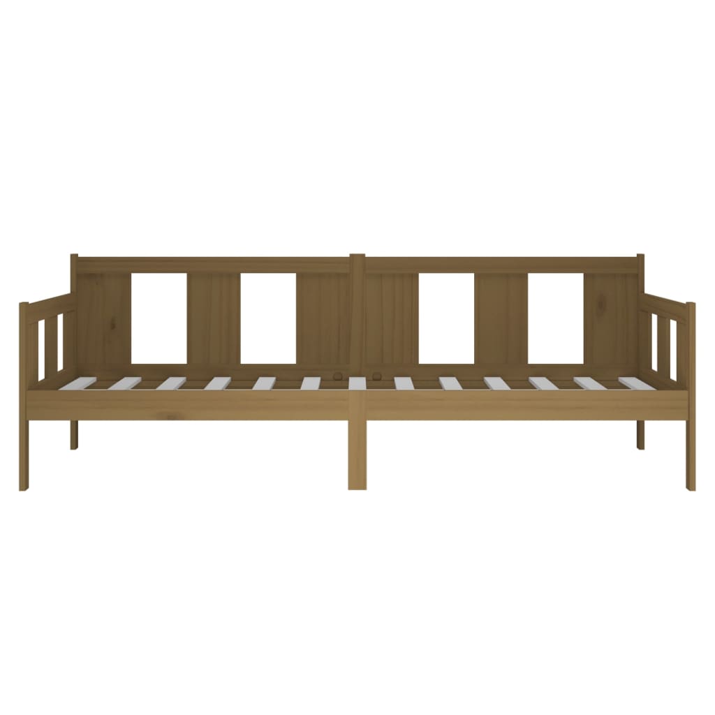Tagesbett Honigbraun Massivholz Kiefer 90x200 cm - Pazzar.ch