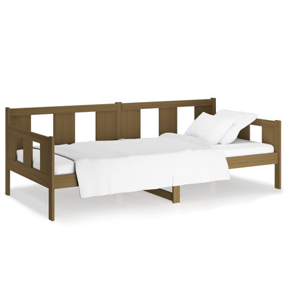 Tagesbett Honigbraun Massivholz Kiefer 90x190 cm - Pazzar.ch