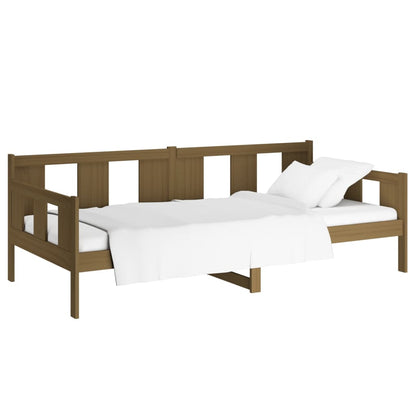 Tagesbett Honigbraun Massivholz Kiefer 90x190 cm - Pazzar.ch