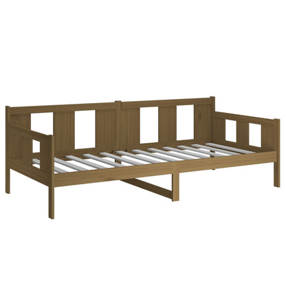 Tagesbett Honigbraun Massivholz Kiefer 90x190 cm - Pazzar.ch