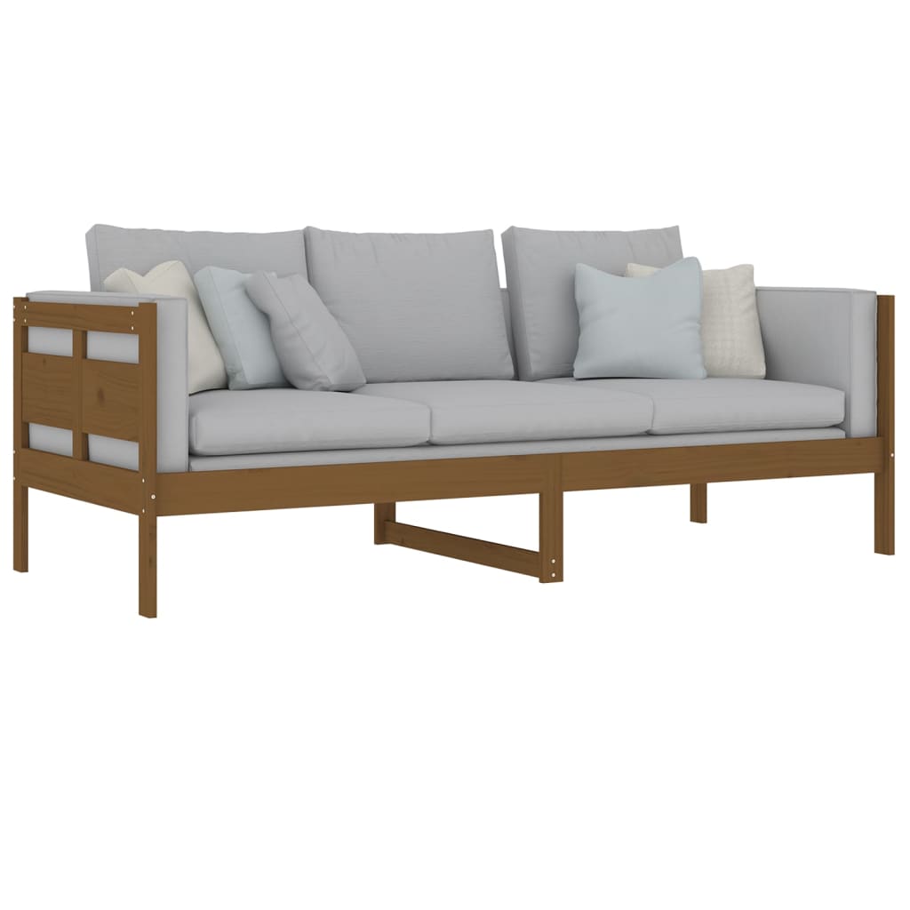 Tagesbett Honigbraun Massivholz Kiefer 80x200 cm - Pazzar.ch