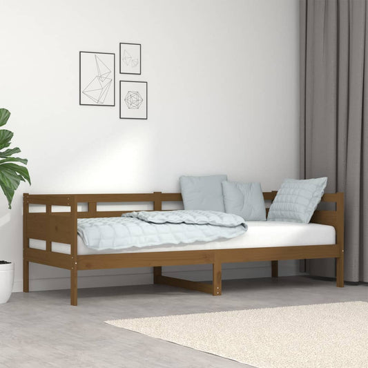 Tagesbett Honigbraun Massivholz Kiefer 80x200 cm - Pazzar.ch