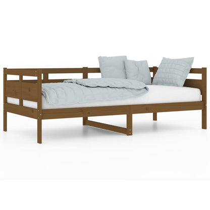 Tagesbett Honigbraun Massivholz Kiefer 90x190 cm - Pazzar.ch