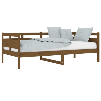 Tagesbett Honigbraun Massivholz Kiefer 90x190 cm - Pazzar.ch