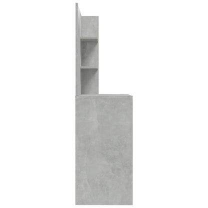 Schminktisch mit Spiegel Betongrau 74,5x40x141 cm - Pazzar.ch