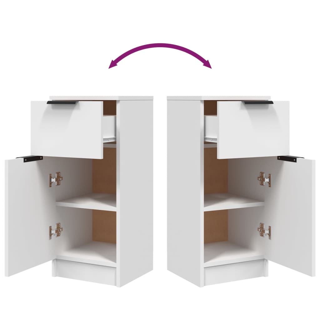 Sideboard Weiß 30x30x70 cm Holzwerkstoff - Pazzar.ch